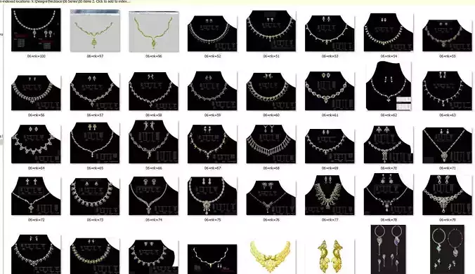 necklace bulk  50  STL files ready to print  part 03