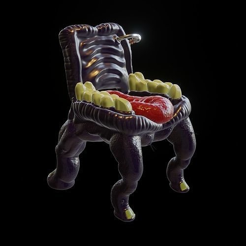 ChairThing alien chair 3D print model