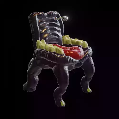 ChairThing alien chair 3D print model