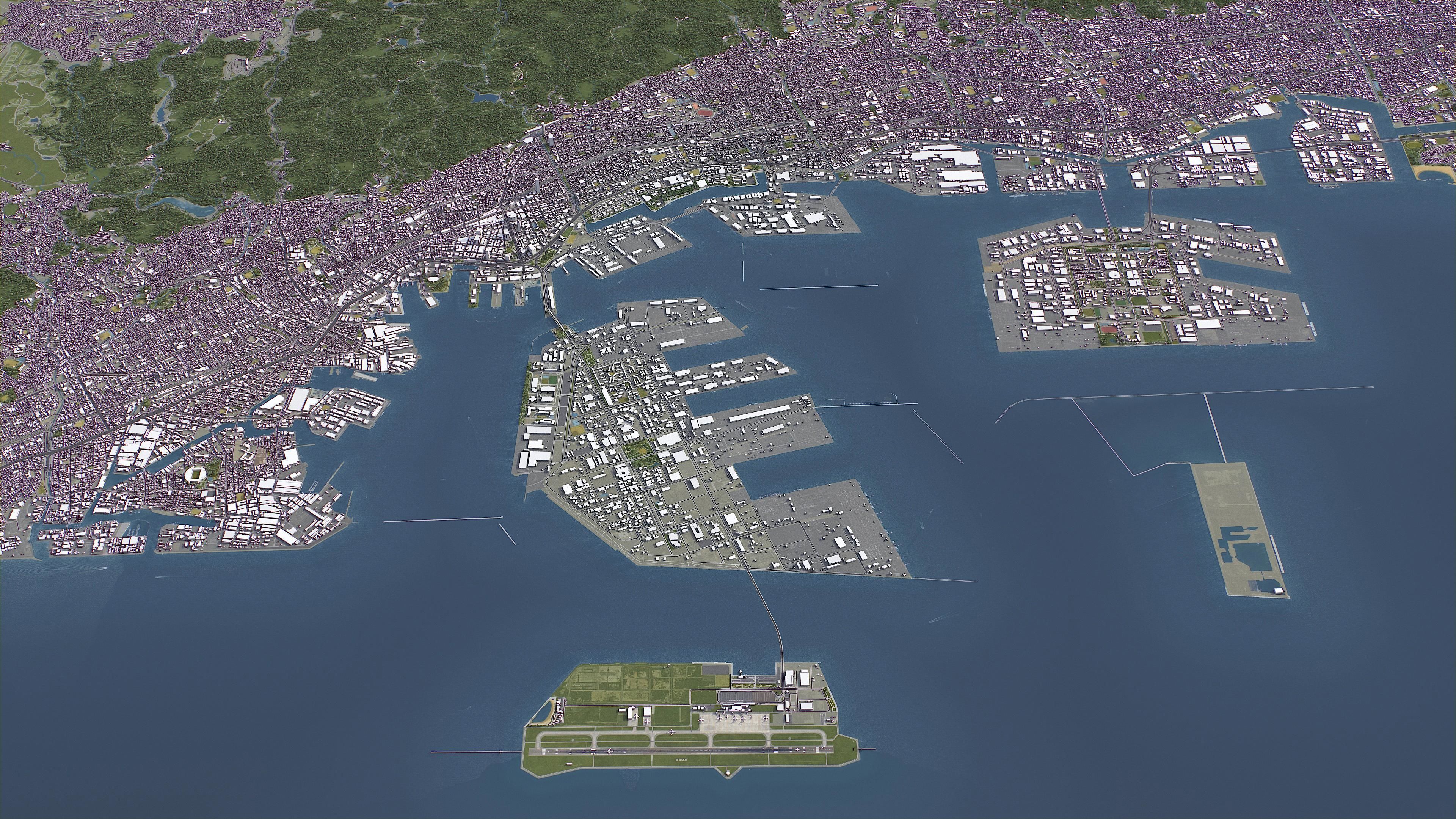 Kobe - 3D City Model Low-poly 3D model_15