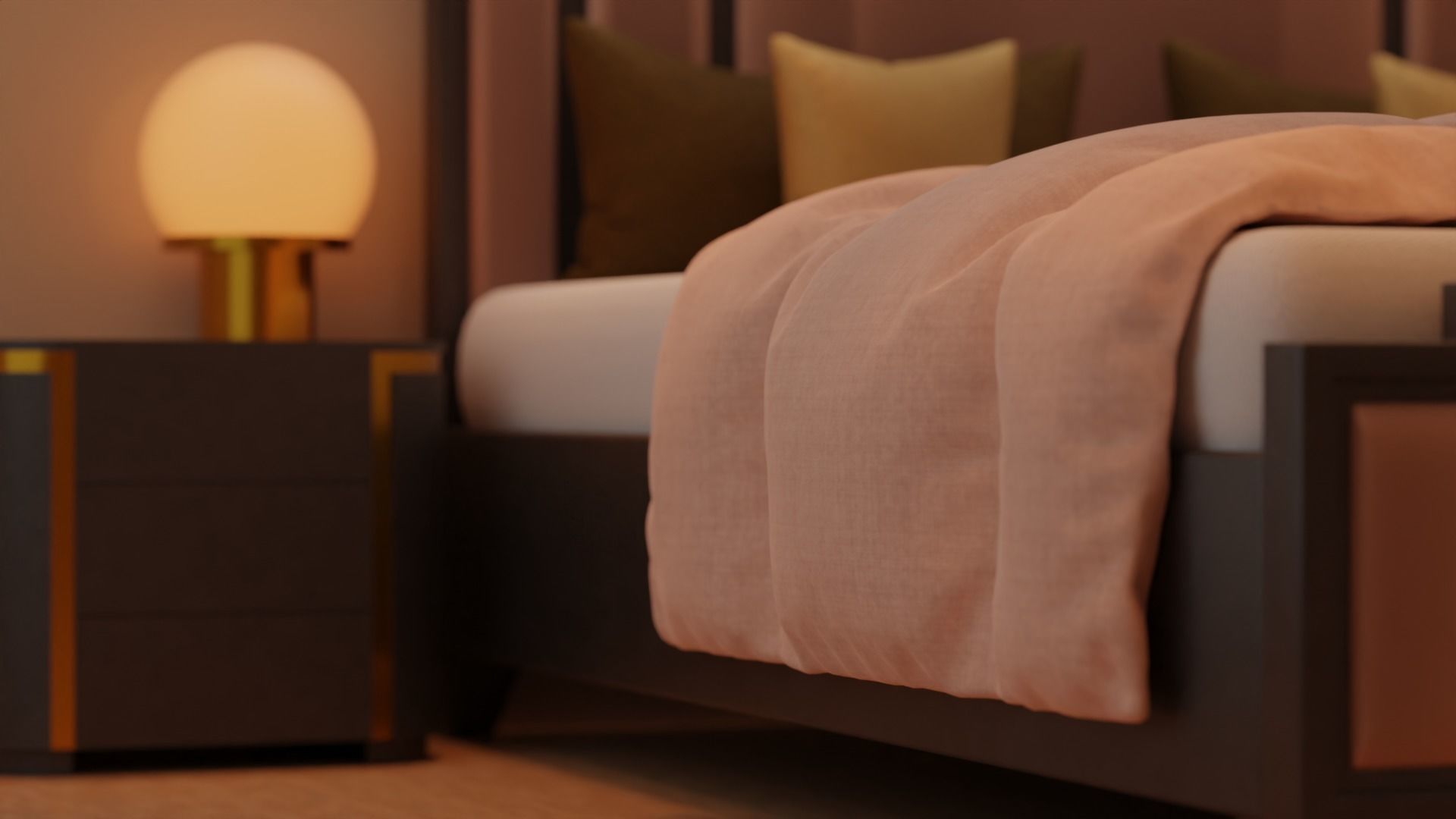 Bed 02 3D model_12