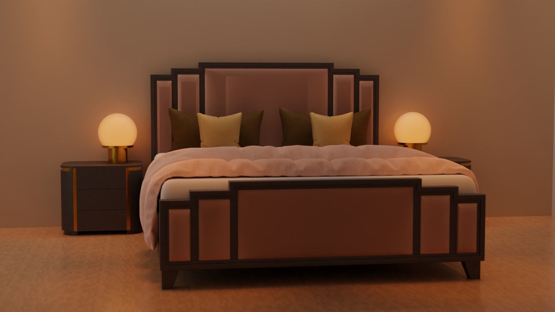 Bed 02 3D model_2