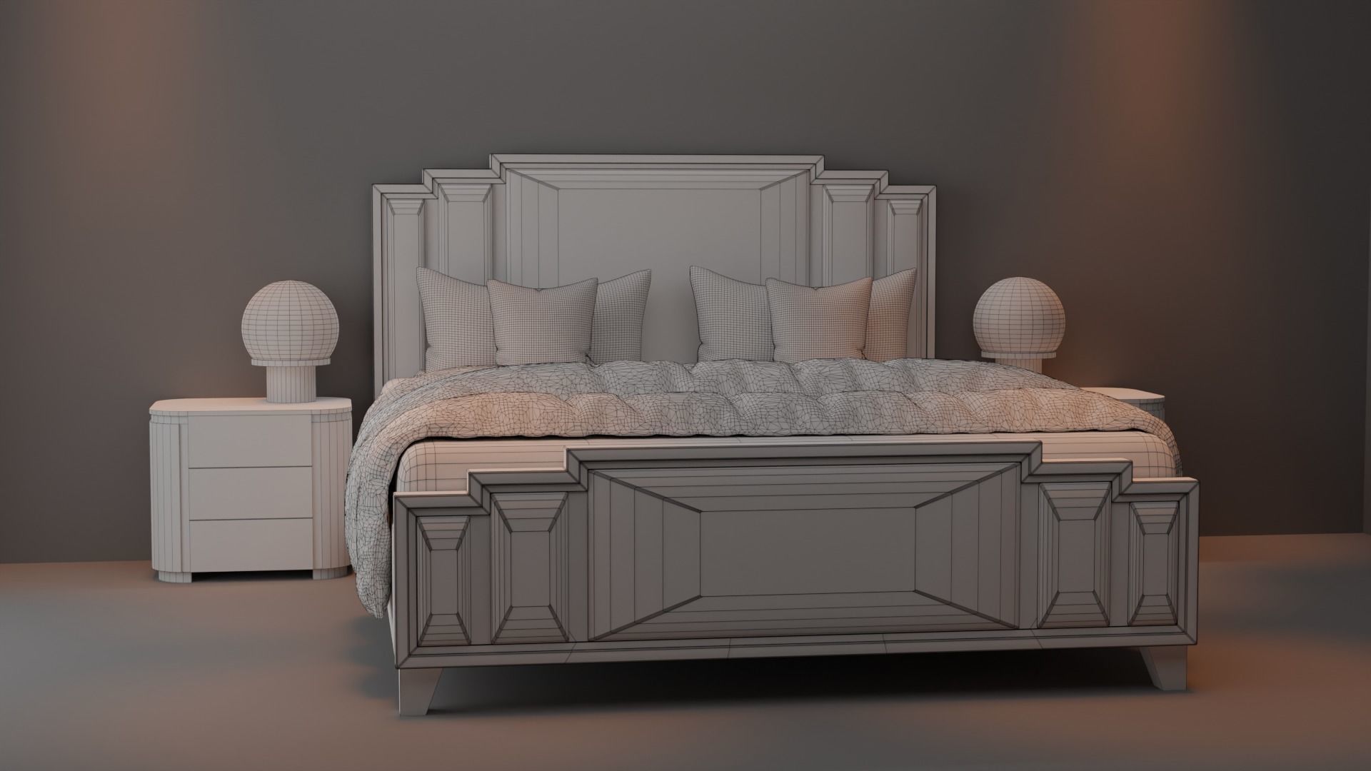 Bed 02 3D model_3