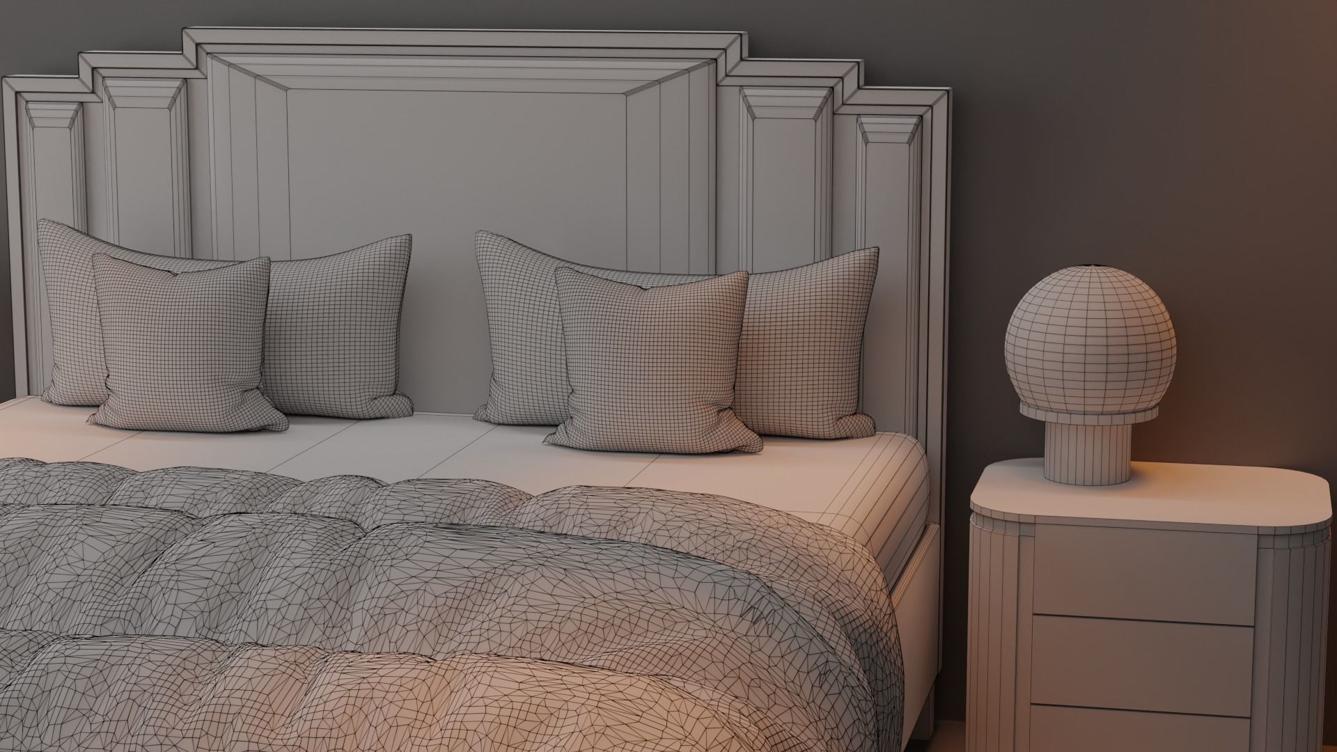 Bed 02 3D model_5