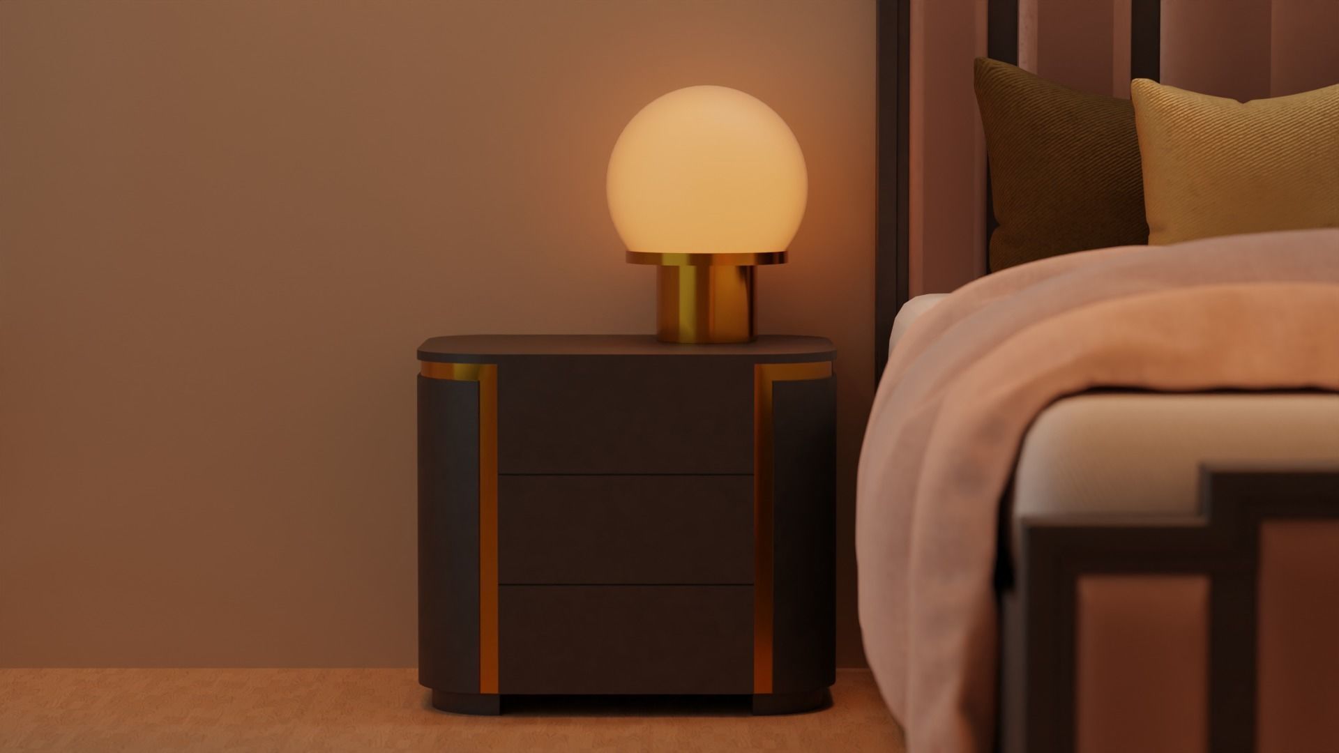 Bed 02 3D model_6