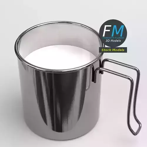 Metallic milk jug