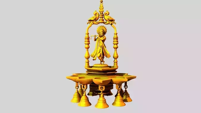oil lamp krishna