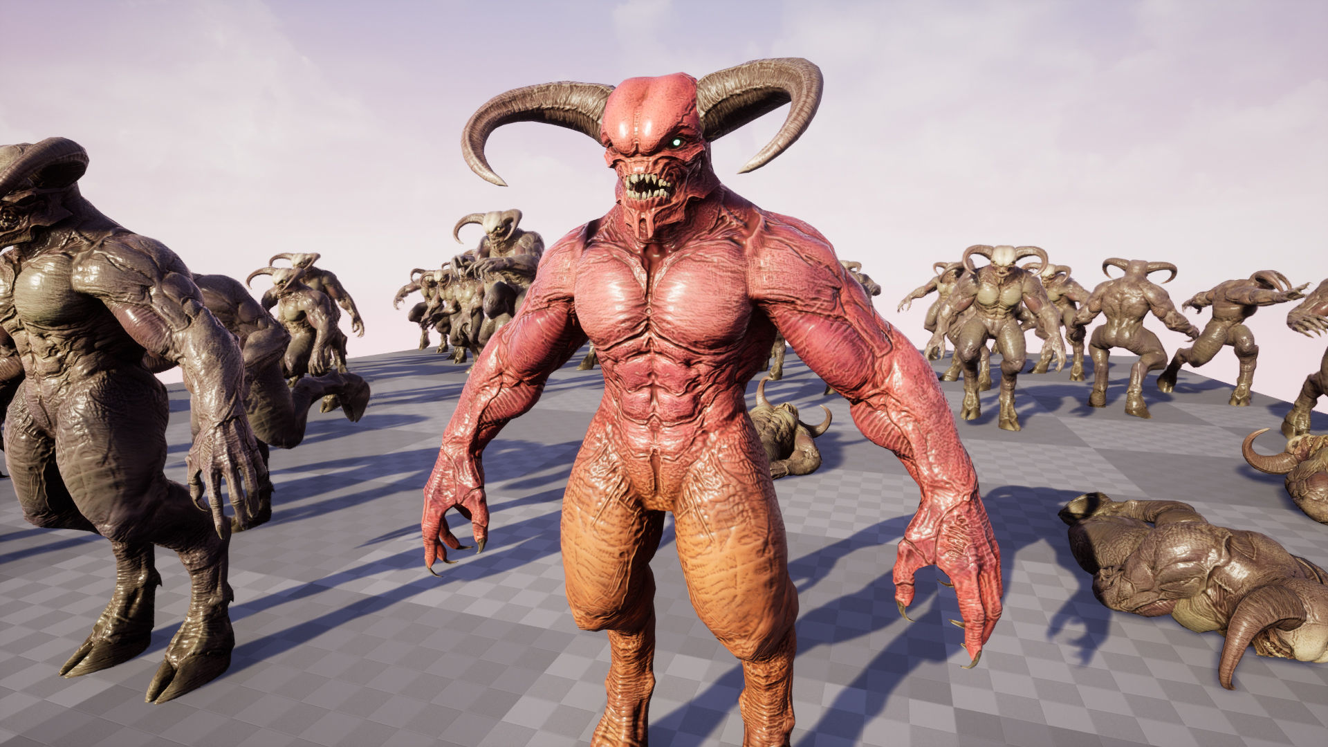 High Demon Low-poly 3D model_23
