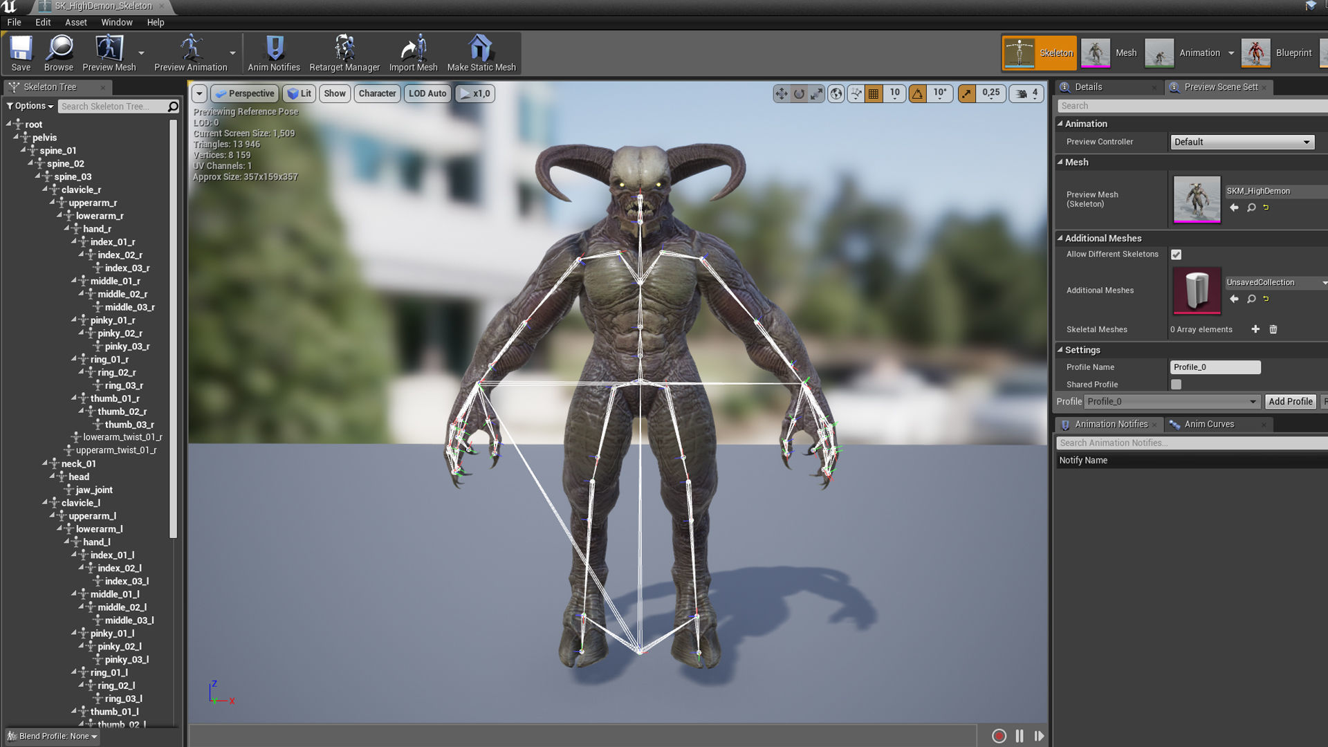 High Demon Low-poly 3D model_26