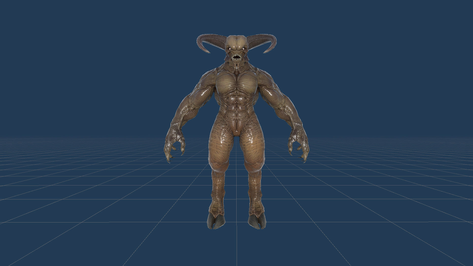 High Demon Low-poly 3D model_28