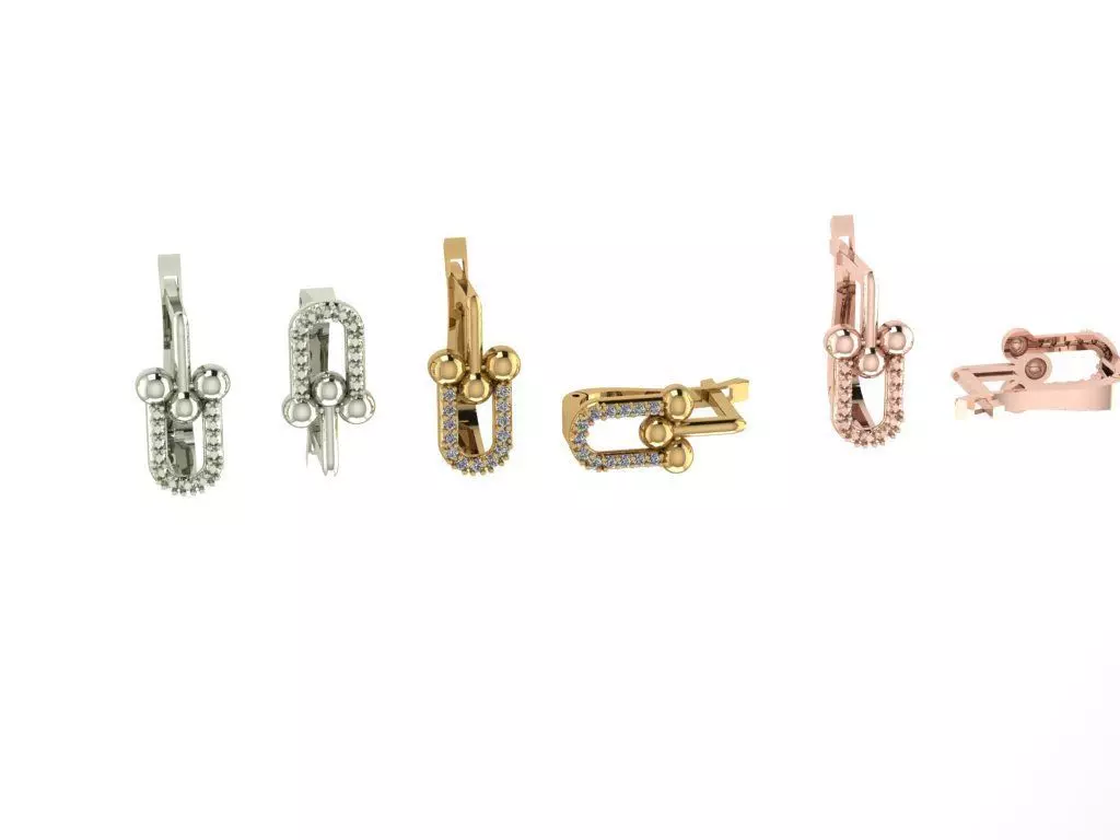 earrings Tiffany and Co 3D print model_0