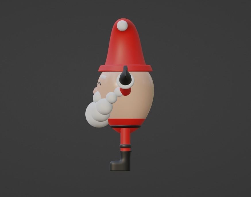 Santa Claus Christmas 3d Model Low-poly 3D model_5