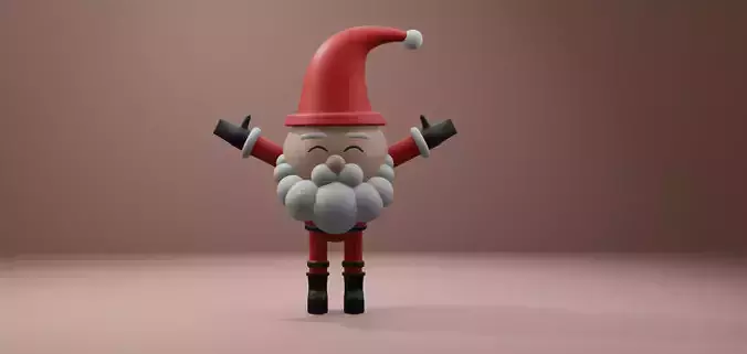 Santa Claus Christmas 3d Model