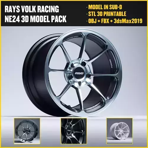 RAYS - NE24 Low-poly 3D model