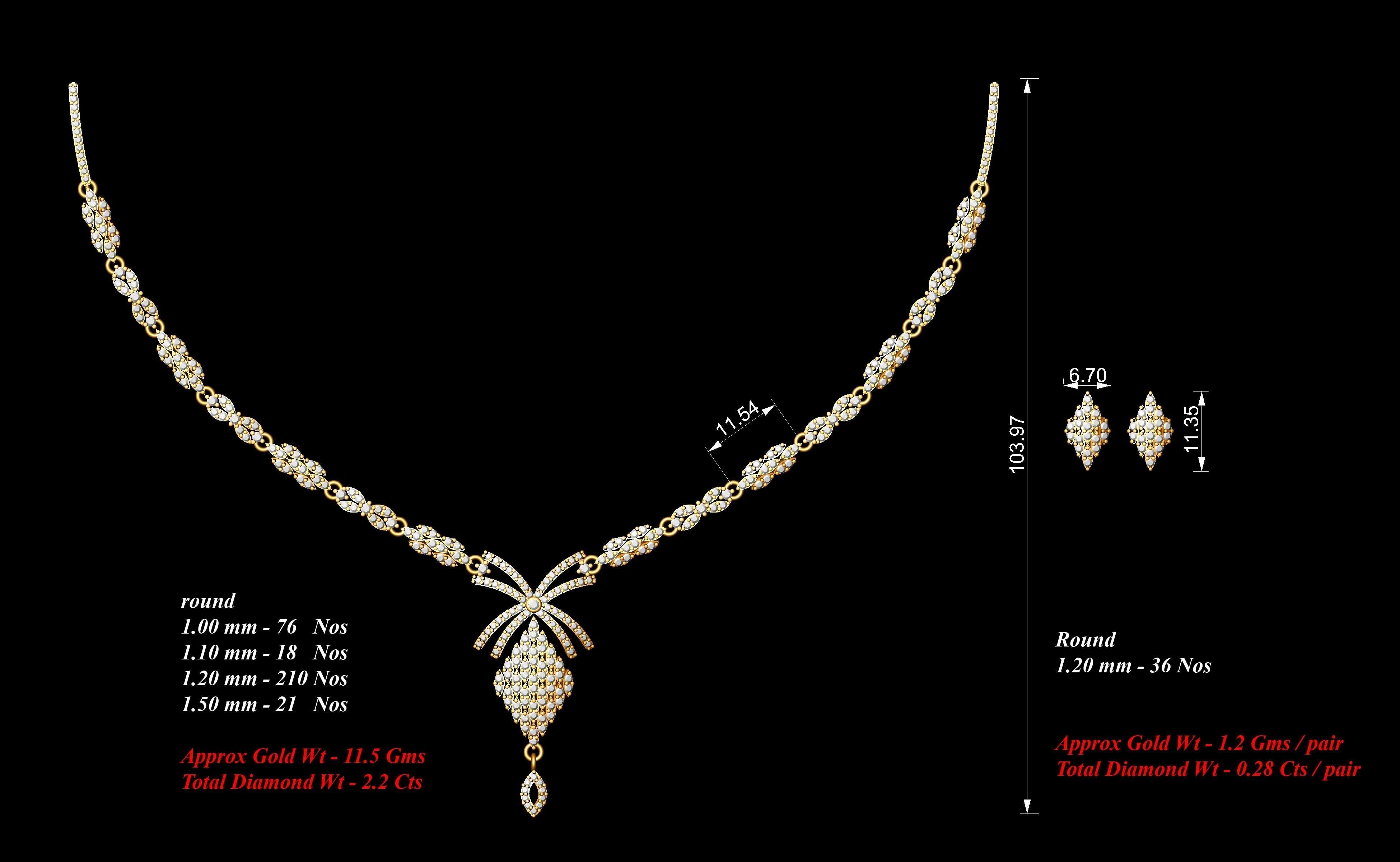  necklace bulk 40  stl files ready to print  part 04 3D print model_24