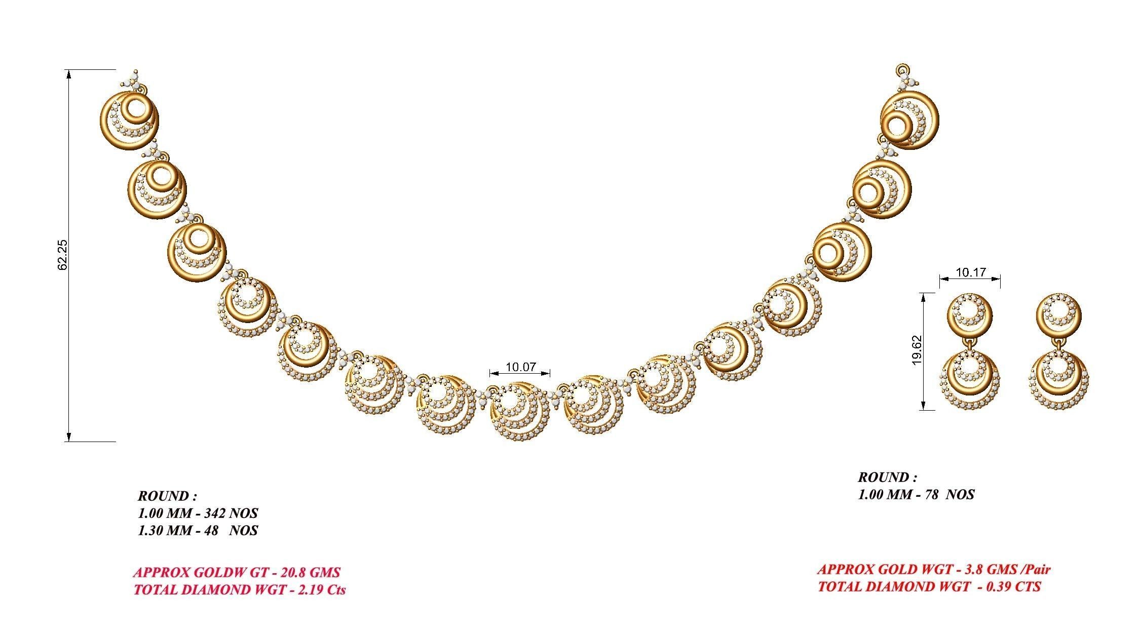  necklace bulk 40  stl files ready to print  part 04 3D print model_18