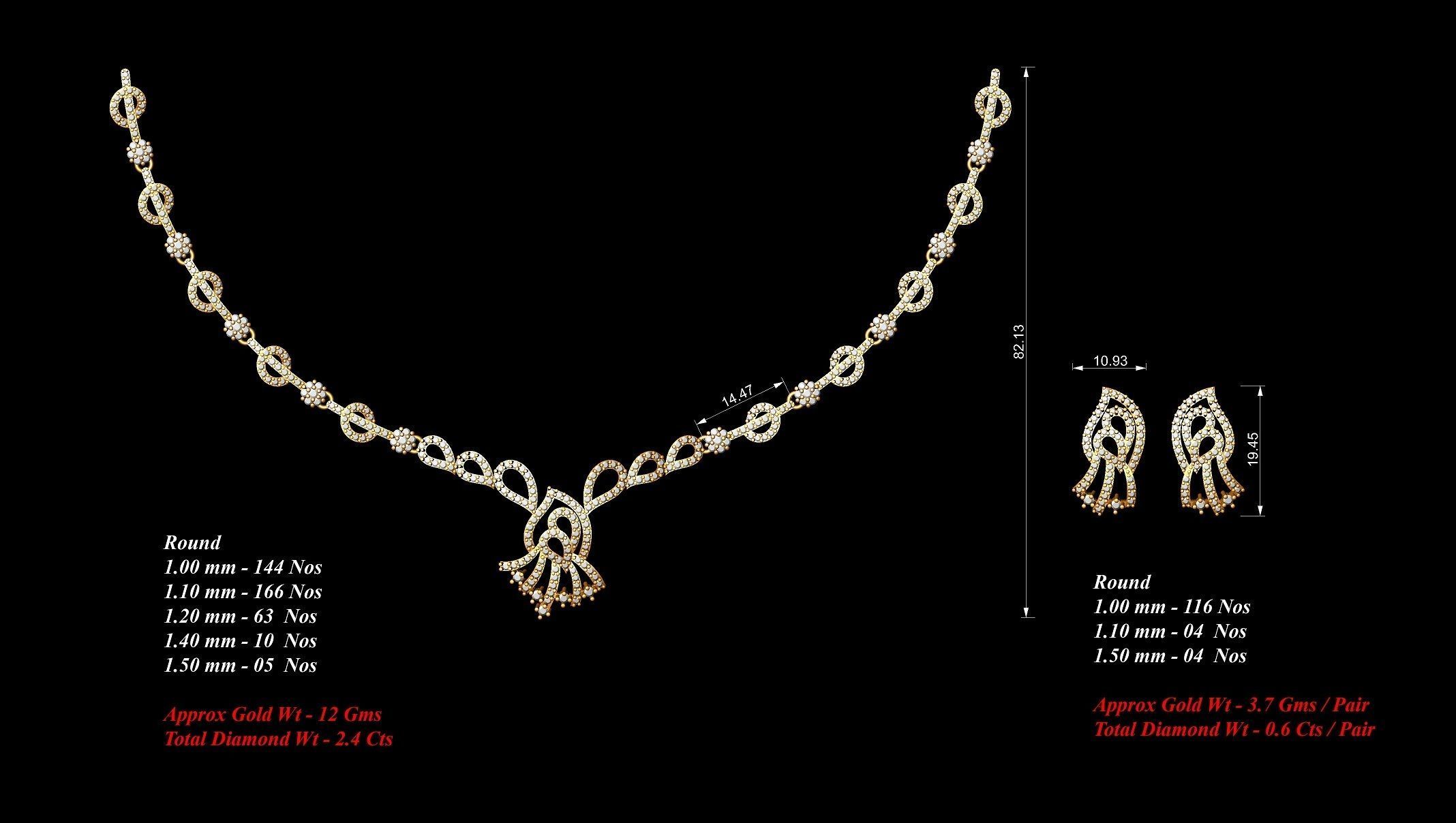  necklace bulk 40  stl files ready to print  part 04 3D print model_14