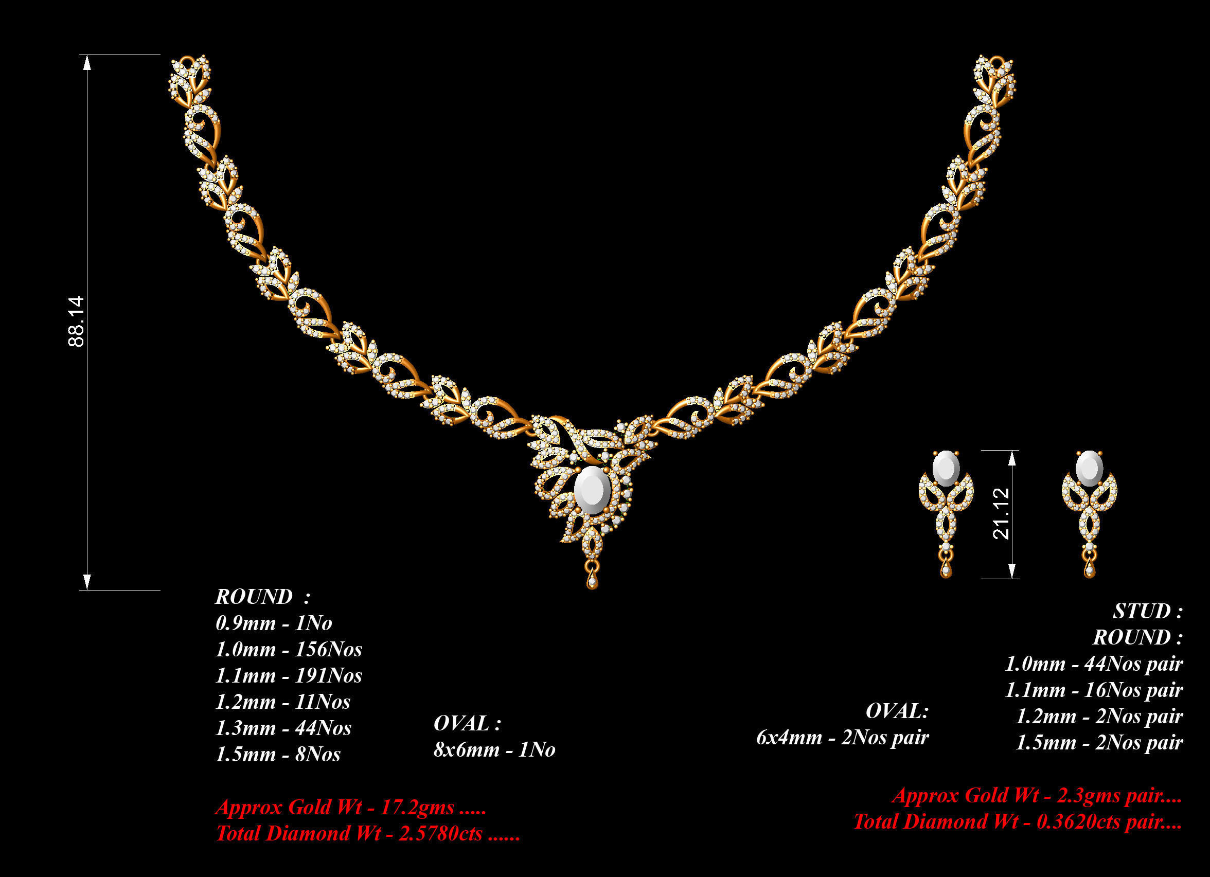  necklace bulk 40  stl files ready to print  part 04 3D print model_26