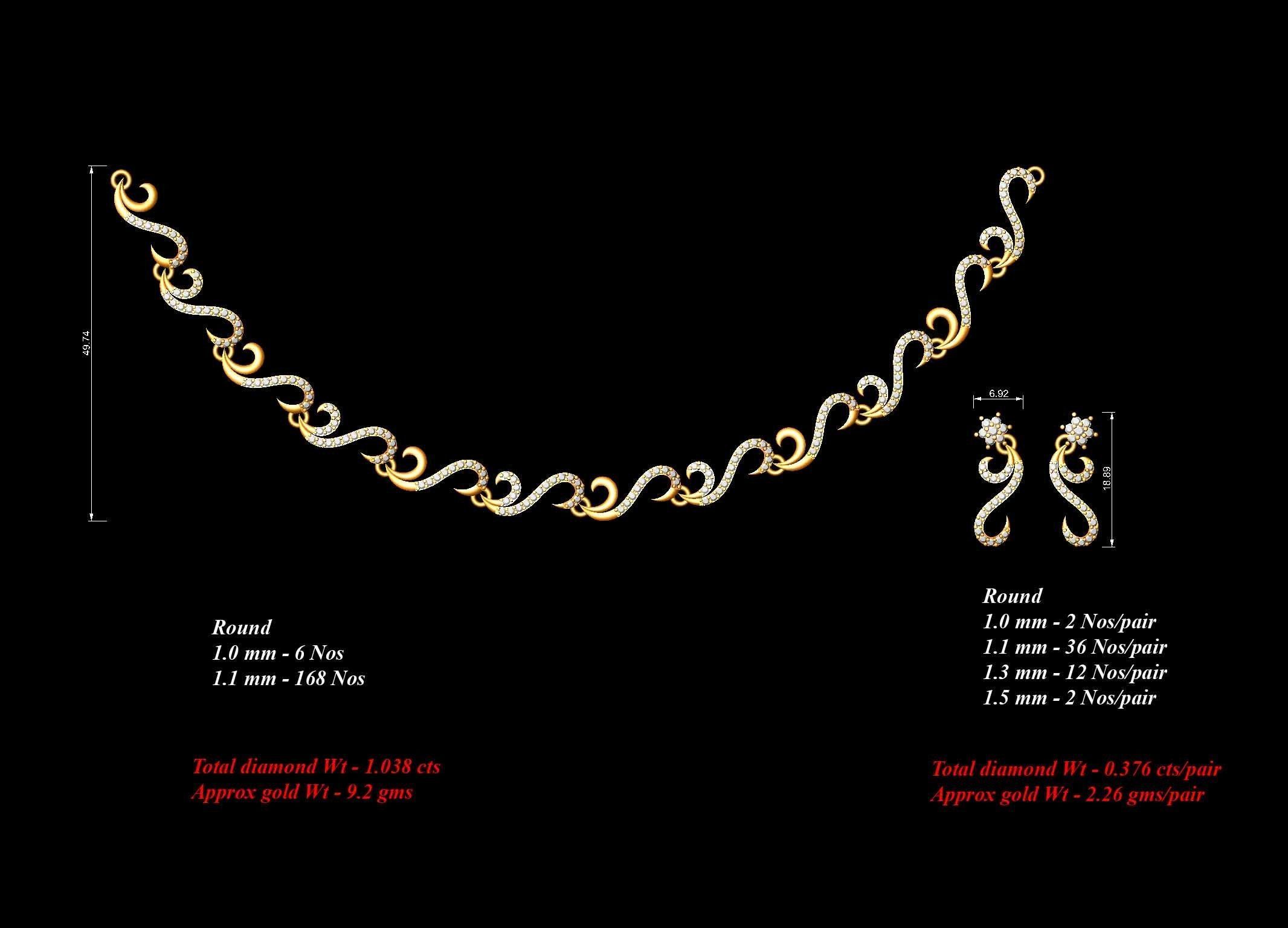  necklace bulk 40  stl files ready to print  part 04 3D print model_16