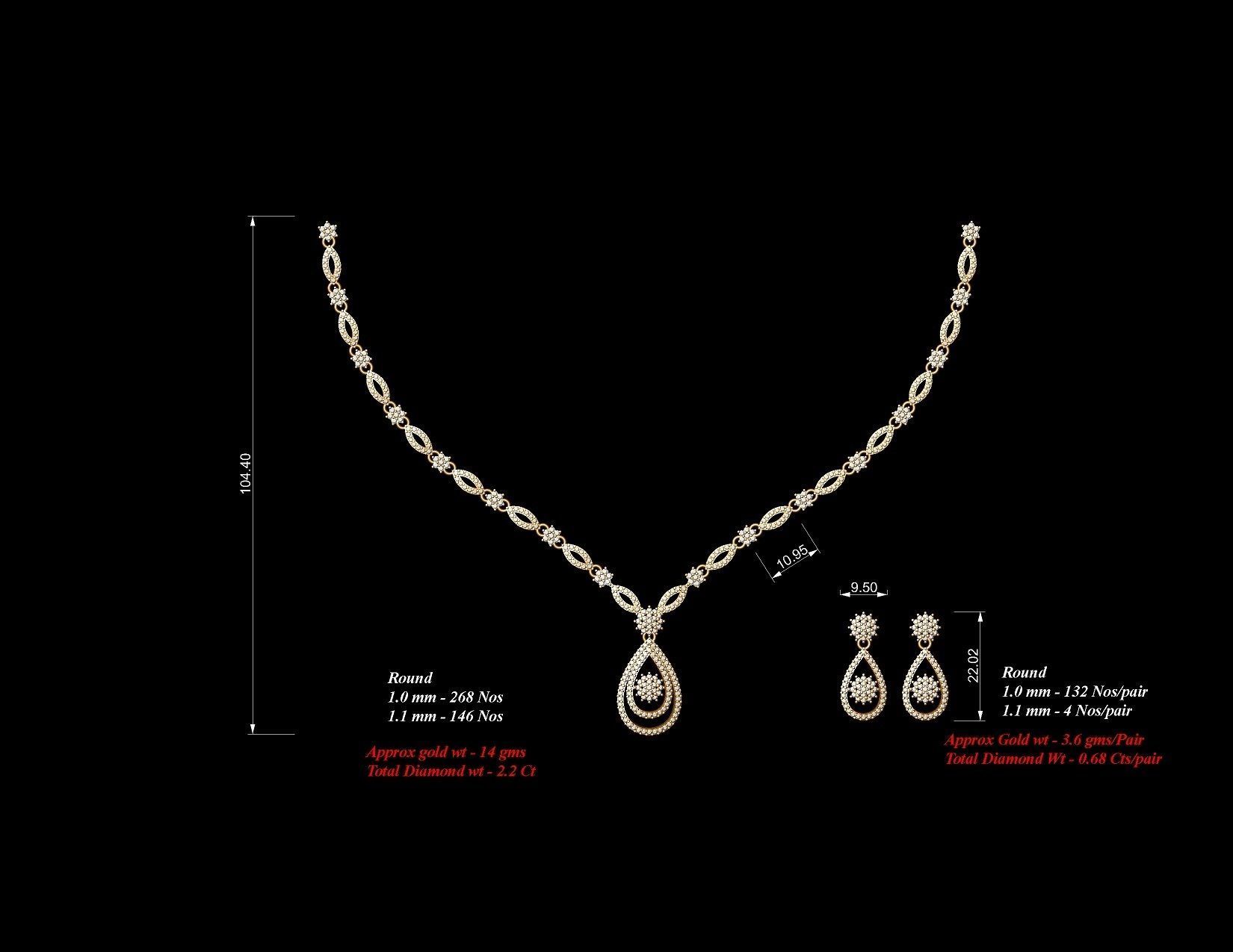  necklace bulk 40  stl files ready to print  part 04 3D print model_9