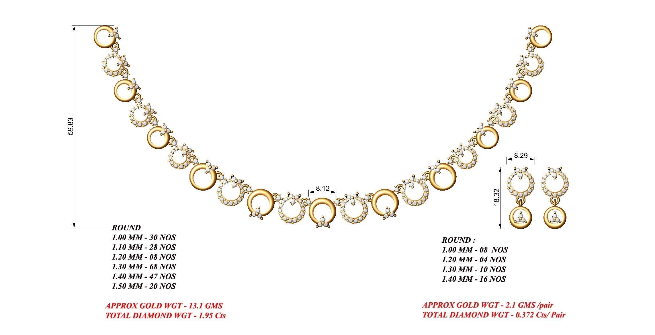  necklace bulk 40  stl files ready to print  part 04 3D print model_21