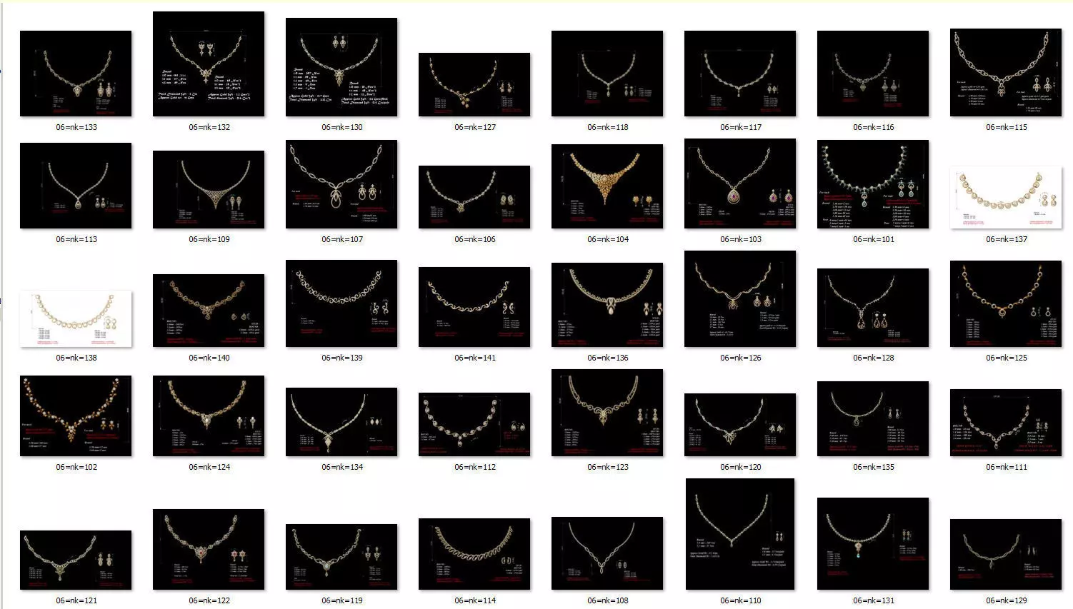  necklace bulk 40  stl files ready to print  part 04 3D print model_0