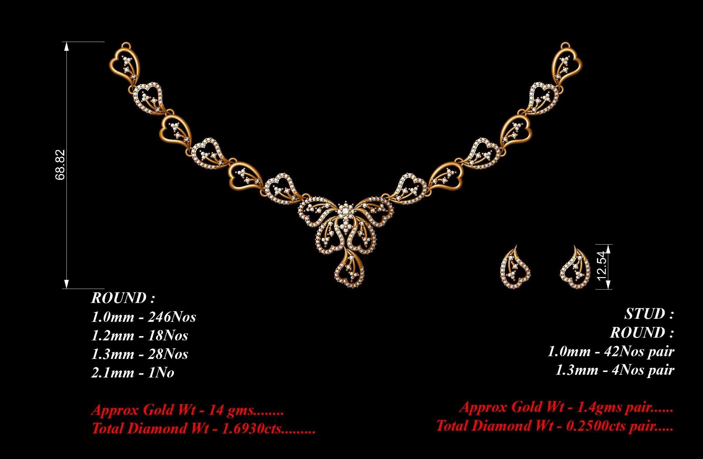  necklace bulk 40  stl files ready to print  part 04 3D print model_19