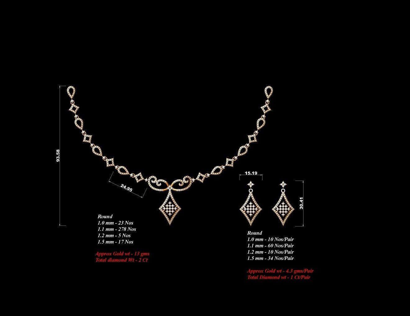  necklace bulk 40  stl files ready to print  part 04 3D print model_7