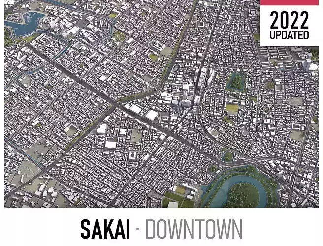 Sakai Low-poly 3D model