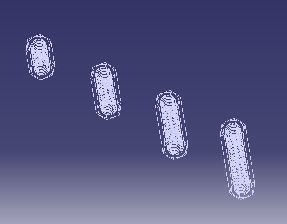 M7 Hexagonal Stud Connector 3D print model_21
