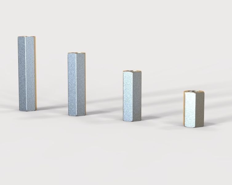 M7 Hexagonal Stud Connector 3D print model_26