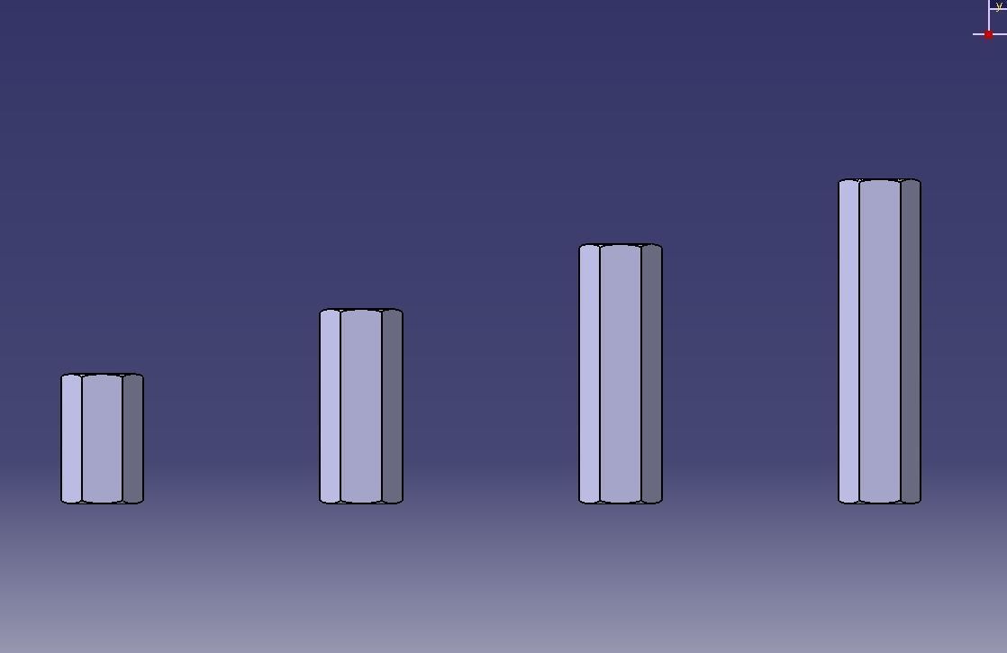 M7 Hexagonal Stud Connector 3D print model_3
