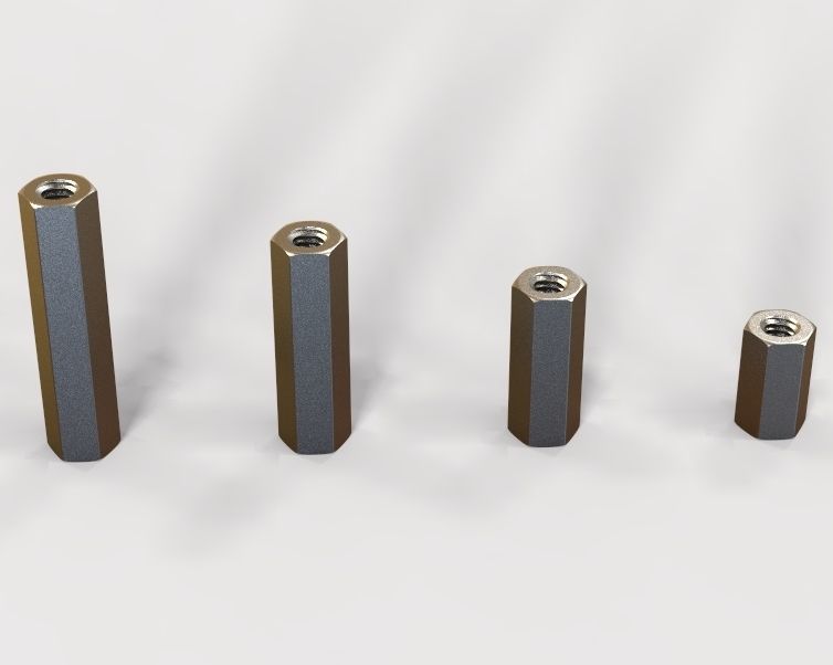 M7 Hexagonal Stud Connector 3D print model_27