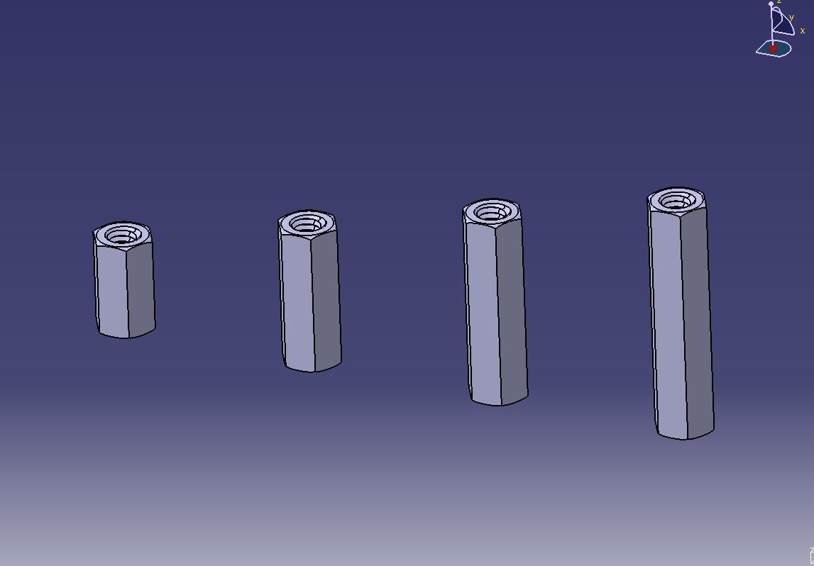 M7 Hexagonal Stud Connector 3D print model_18