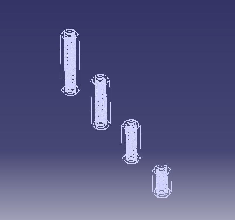M7 Hexagonal Stud Connector 3D print model_6