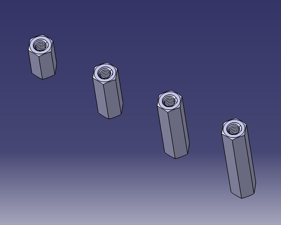 M7 Hexagonal Stud Connector 3D print model_20