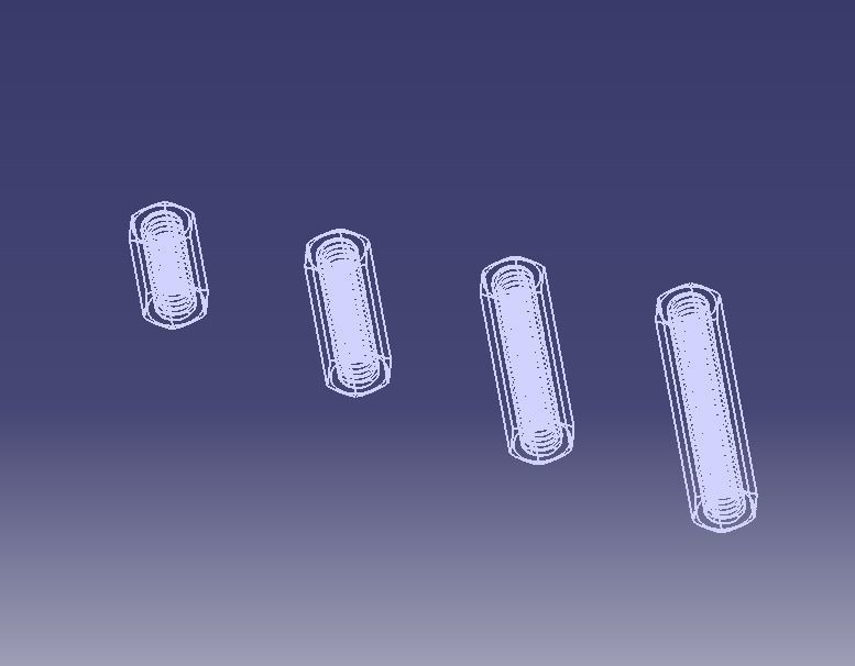 M7 Hexagonal Stud Connector 3D print model_10