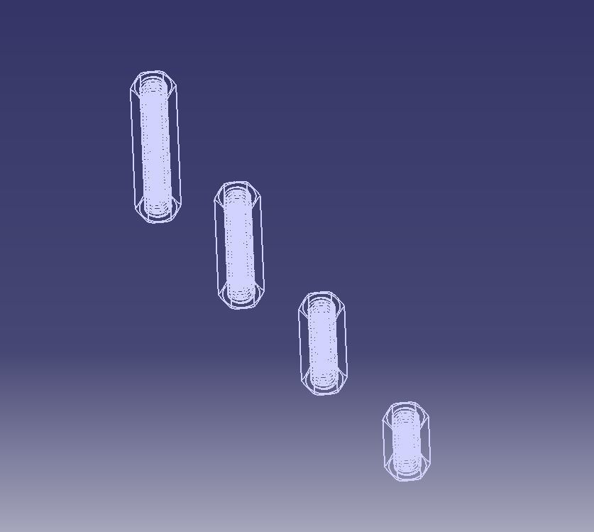 M7 Hexagonal Stud Connector 3D print model_8