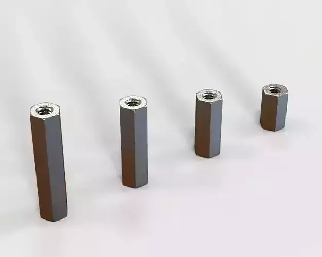 M7 Hexagonal Stud Connector 3D print model