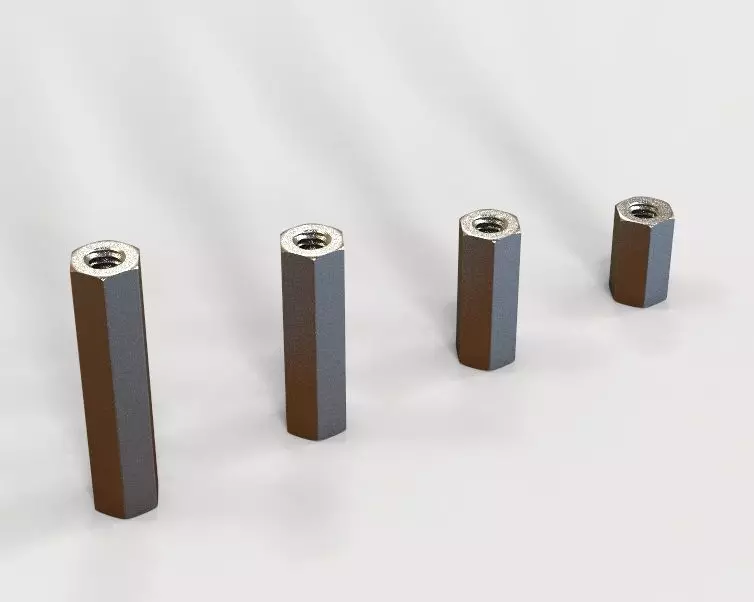 M7 Hexagonal Stud Connector 3D print model_0