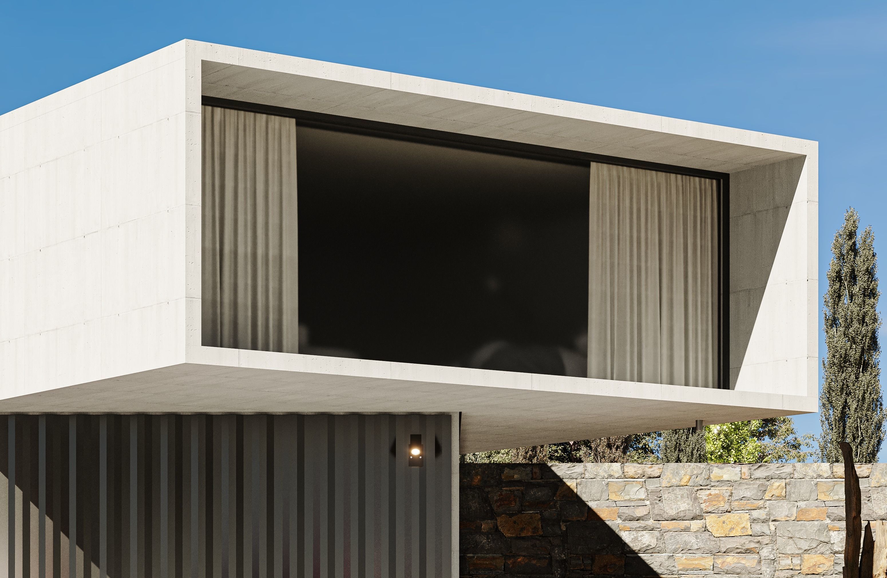 Modern Exterior House Container Design 3D model_2