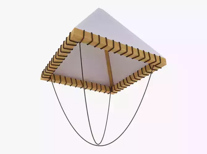 Parachute of Leonardo Da Vinci v 1 3D model