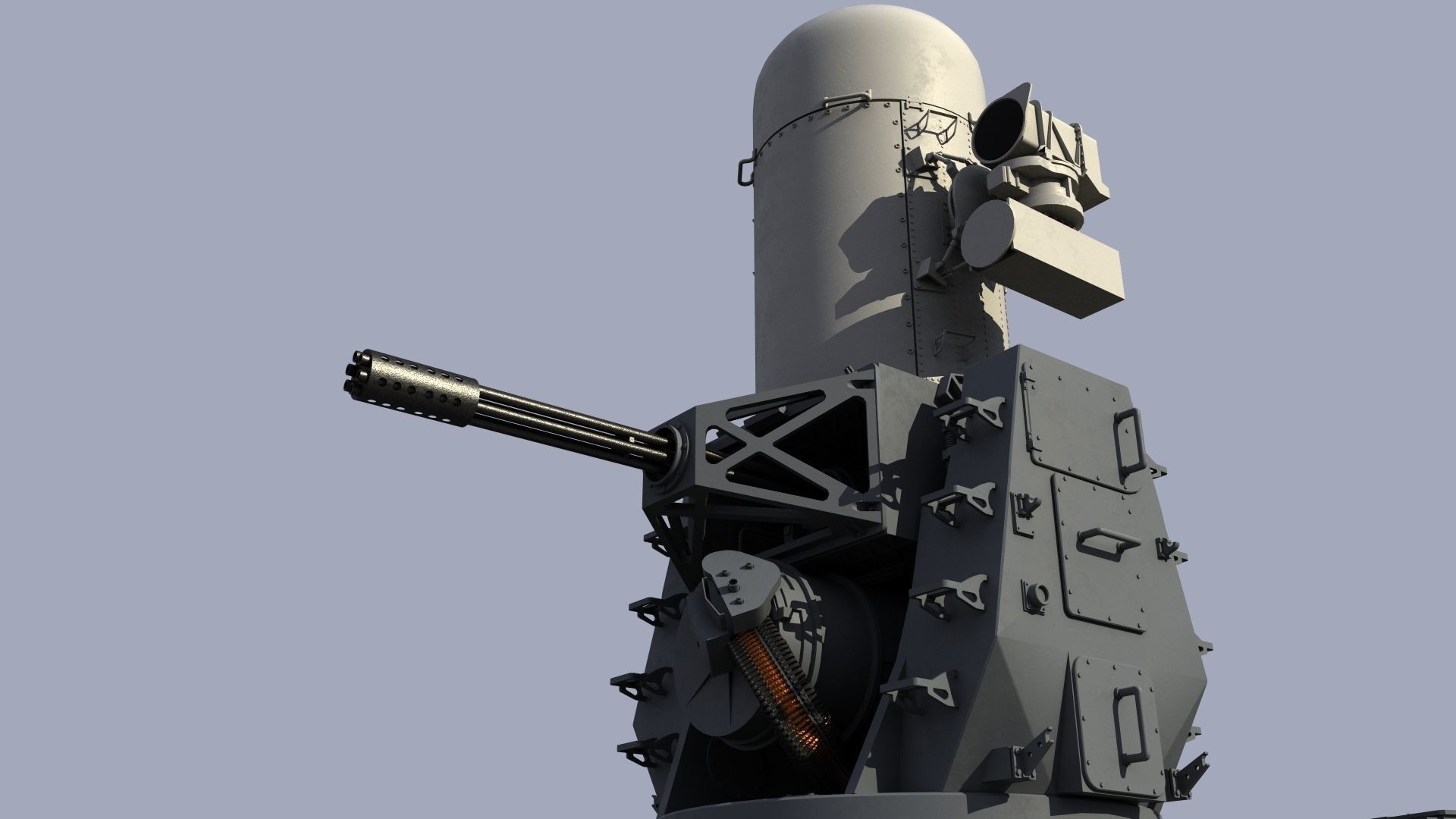 Phalanx CIWS Free 3D model_4