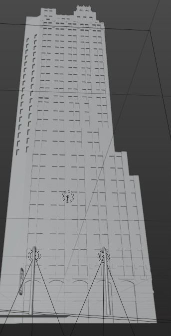 Animation road and rain 3D model_5