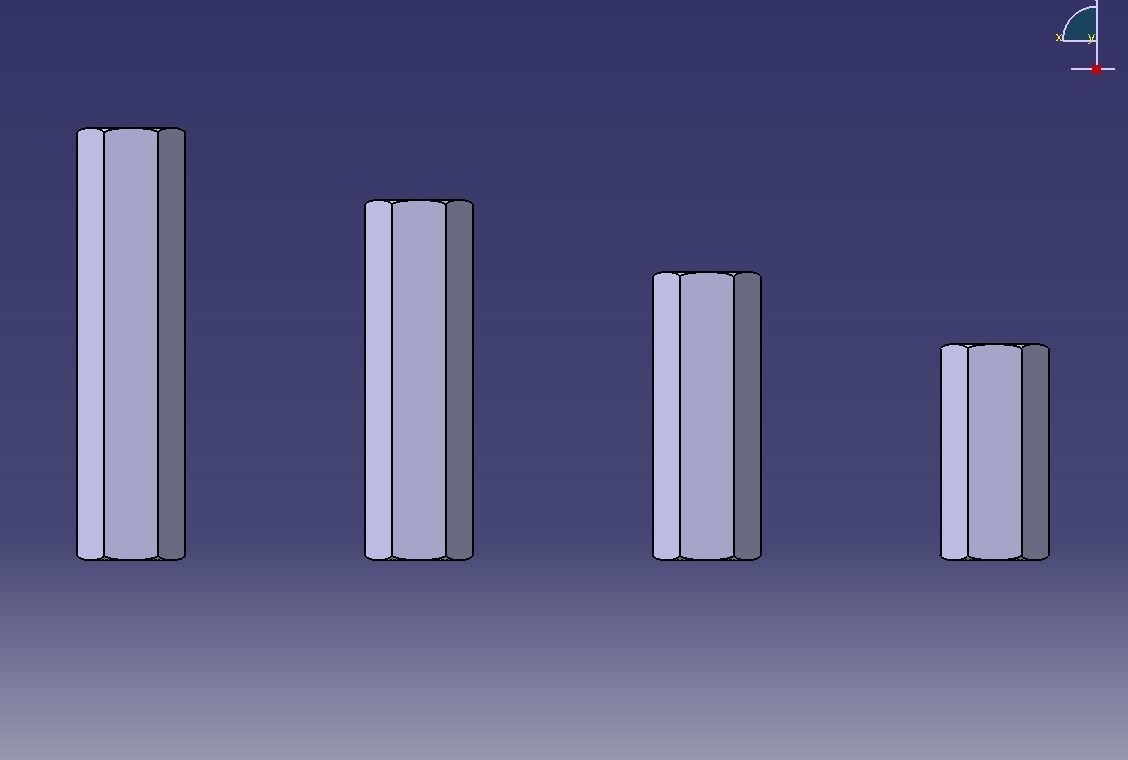 M8 Hexagonal Stud Connector 3D print model_2
