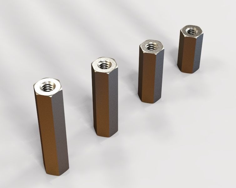 M8 Hexagonal Stud Connector 3D print model_27