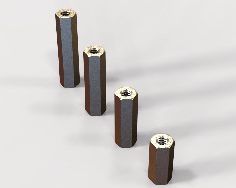 M8 Hexagonal Stud Connector 3D print model_29