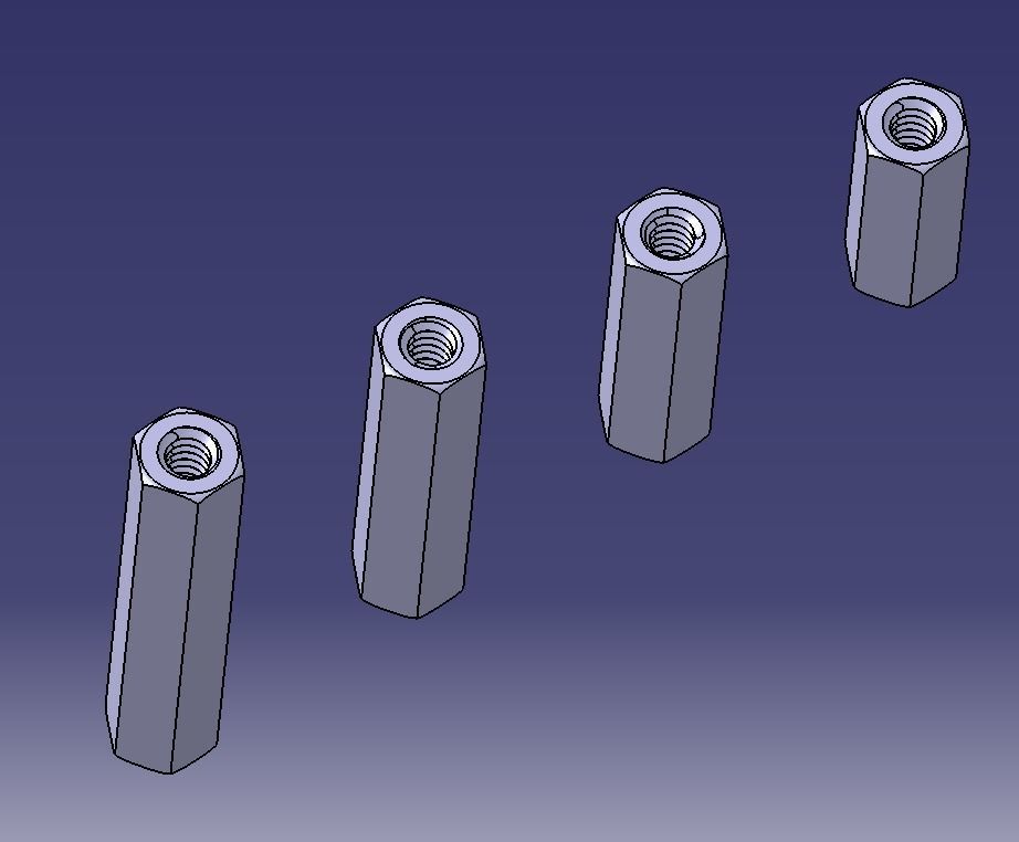 M8 Hexagonal Stud Connector 3D print model_19