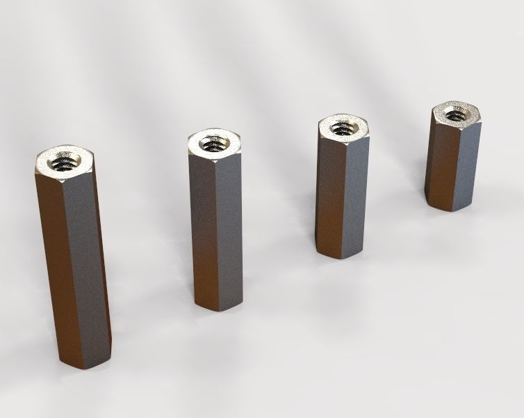 M8 Hexagonal Stud Connector 3D print model_25