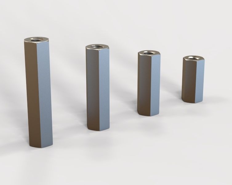 M8 Hexagonal Stud Connector 3D print model_26